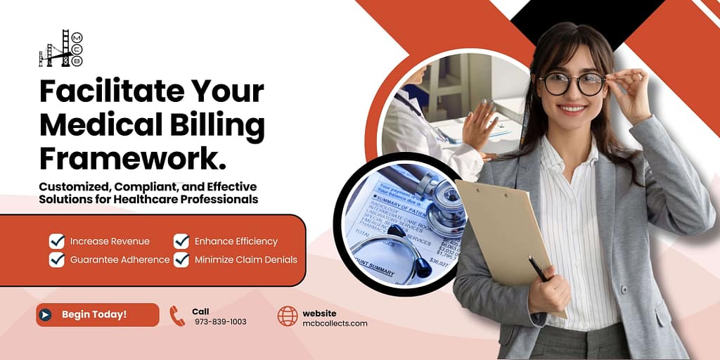 Advertisement to Facilitate Your Medical Billing Framework through Custom Medical Billing Solutions for healthcare professionals. It can Increase Revenue, Enhance Efficiency, Guarantee Adherence and Minimize Claim Denials.